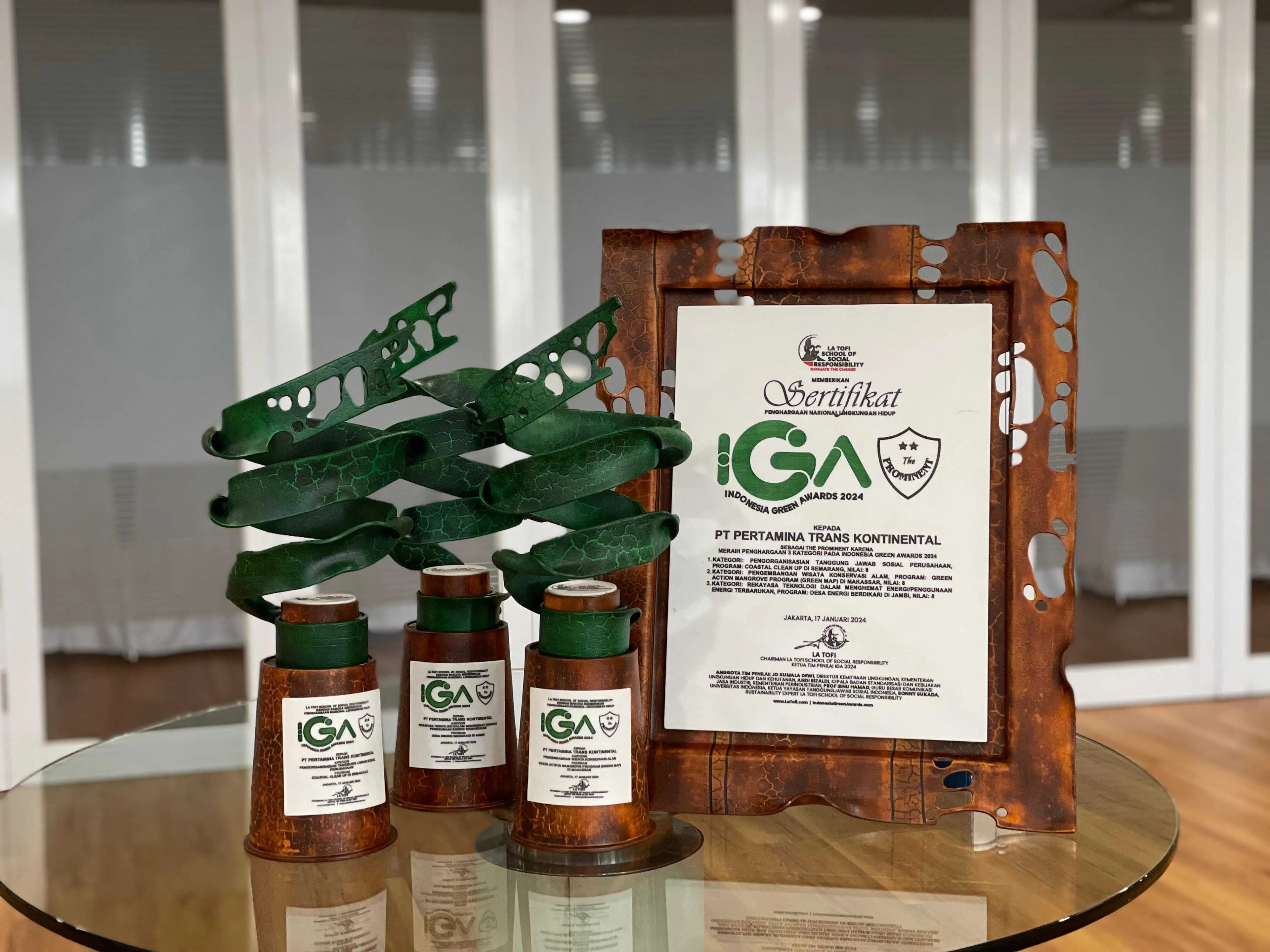 PTK Boyong 3 Penghargaan dalam Ajang Indonesia Green Awards 2024